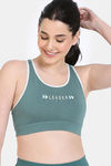 Zelocity Slip On Sports Bra With Removable Padding - Sagebrush Green — thumbnail 4